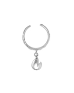 кольцо фактурное c подвесом огонь