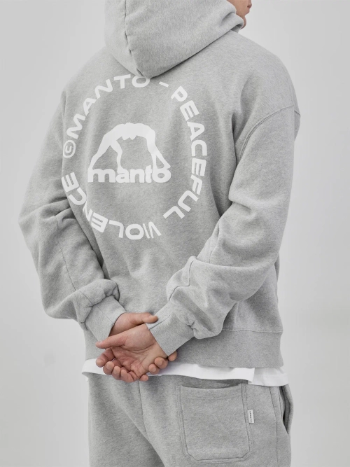Худи MANTO LABEL 25 OVERSIZE серая