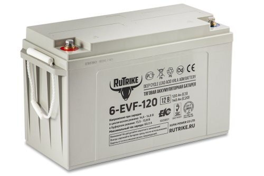 Тяговый аккумулятор RuTrike 3-EVF-200 (6V200A/H C3)