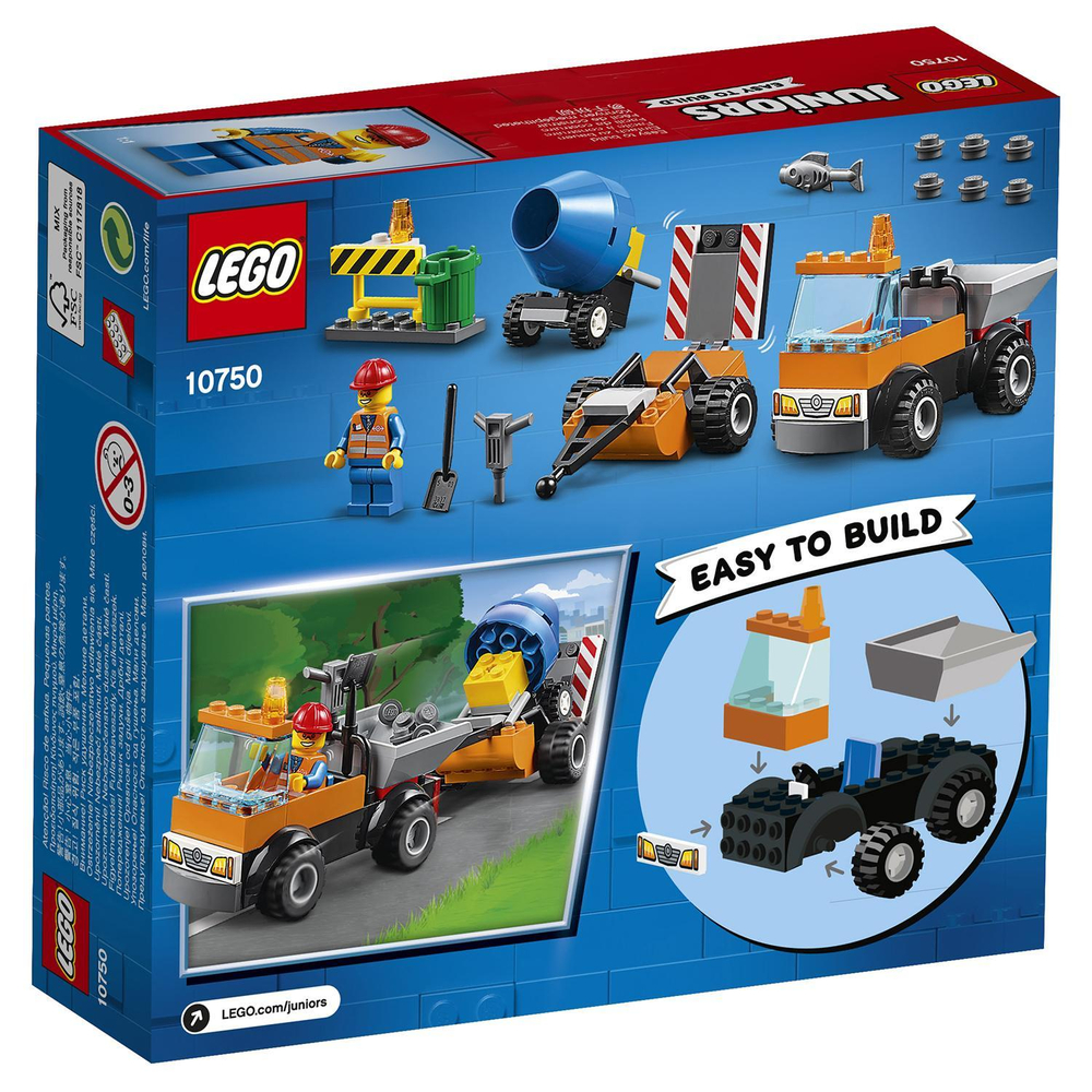 LEGO Juniors: Грузовик дорожной службы 10750 — Road Repair Truck — Лего Джуниорс Подростки