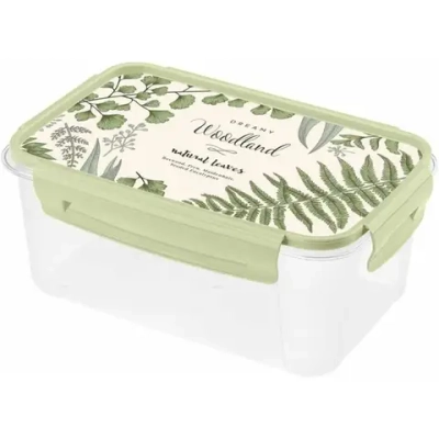 КОНТЕЙНЕР ДЛЯ ПРОДУКТОВ LOCK&OK С ДЕКОРОМ 1,1Л (Зеленый)