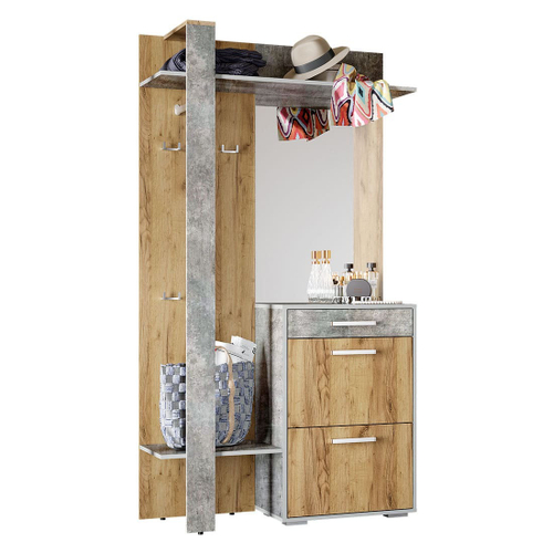 Кензо вешалка 1100*2000*368 крафт/бетон БТС