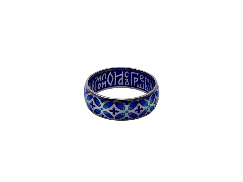 Кольцо из серебра/Эмаль