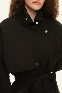 Укороченный тренч (((The Love Letter))), черный