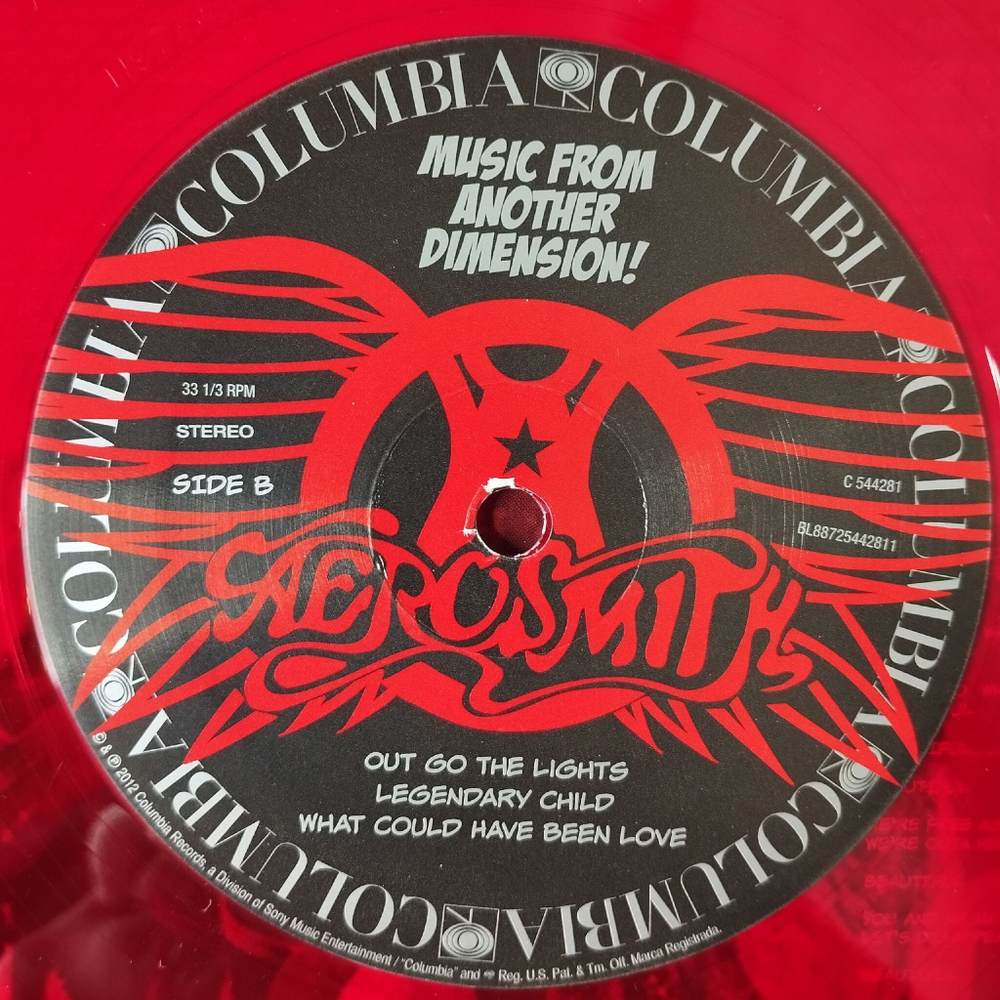 Винтажная виниловая пластинка LP Aerosmith Music From Another Dimension (USA 2012) (Red Vinyl)