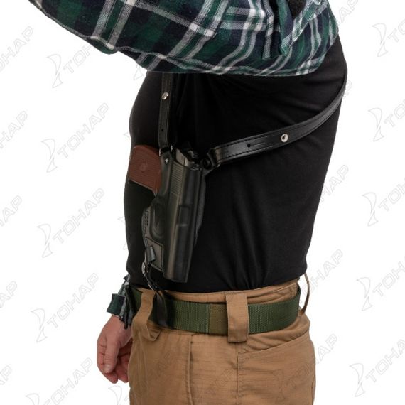 Кобура операт. под ПМ вертик. с запасной обоймой ПМ черная (HS-ОК-1-Нч) Helios