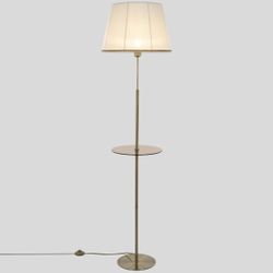 Citilux Линц CL402980T Торшер бронза со столиком и белым абажуром