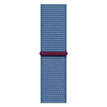 Apple Watch Series 9, 45 мм, корпус из алюминия Silver, тканевая спортивная петля Winter Blue