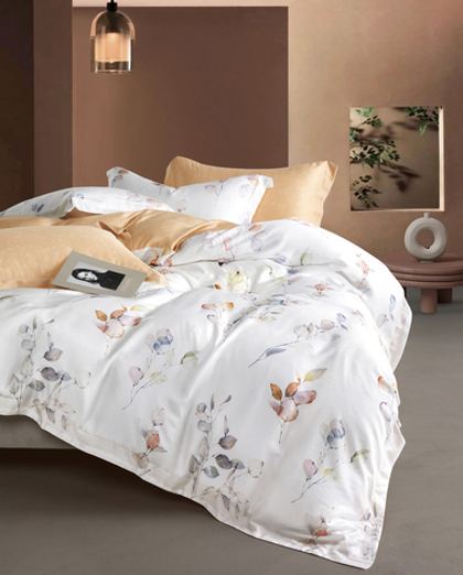 Постельноe белье 2 спальное евро Luxe Dream Flora T1005E
