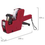 Этикет-пистолет однострочный, прямоугольная лента 21х12 мм, 8 символов, STAFF "EVERYDAY", 290830