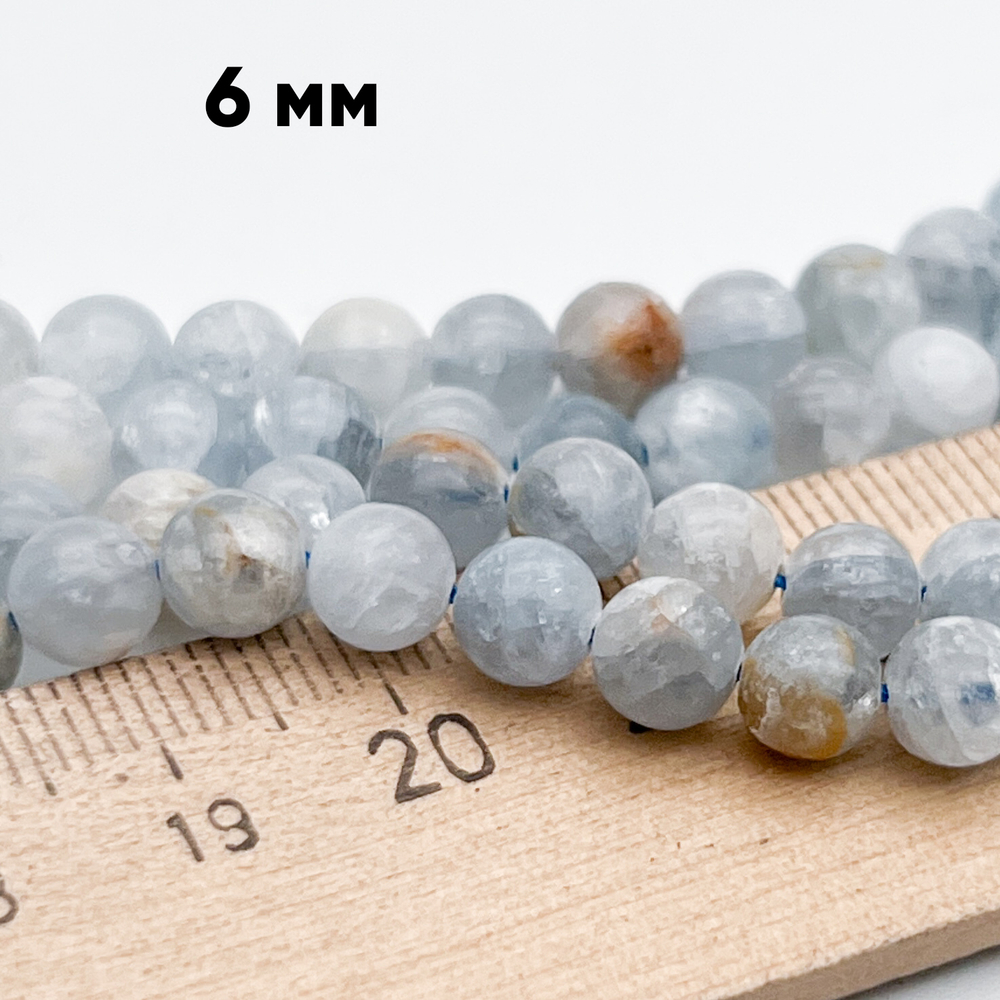 Барит, диаметр около 6,2 мм, цена за 15-16 шт (1/4 нити)