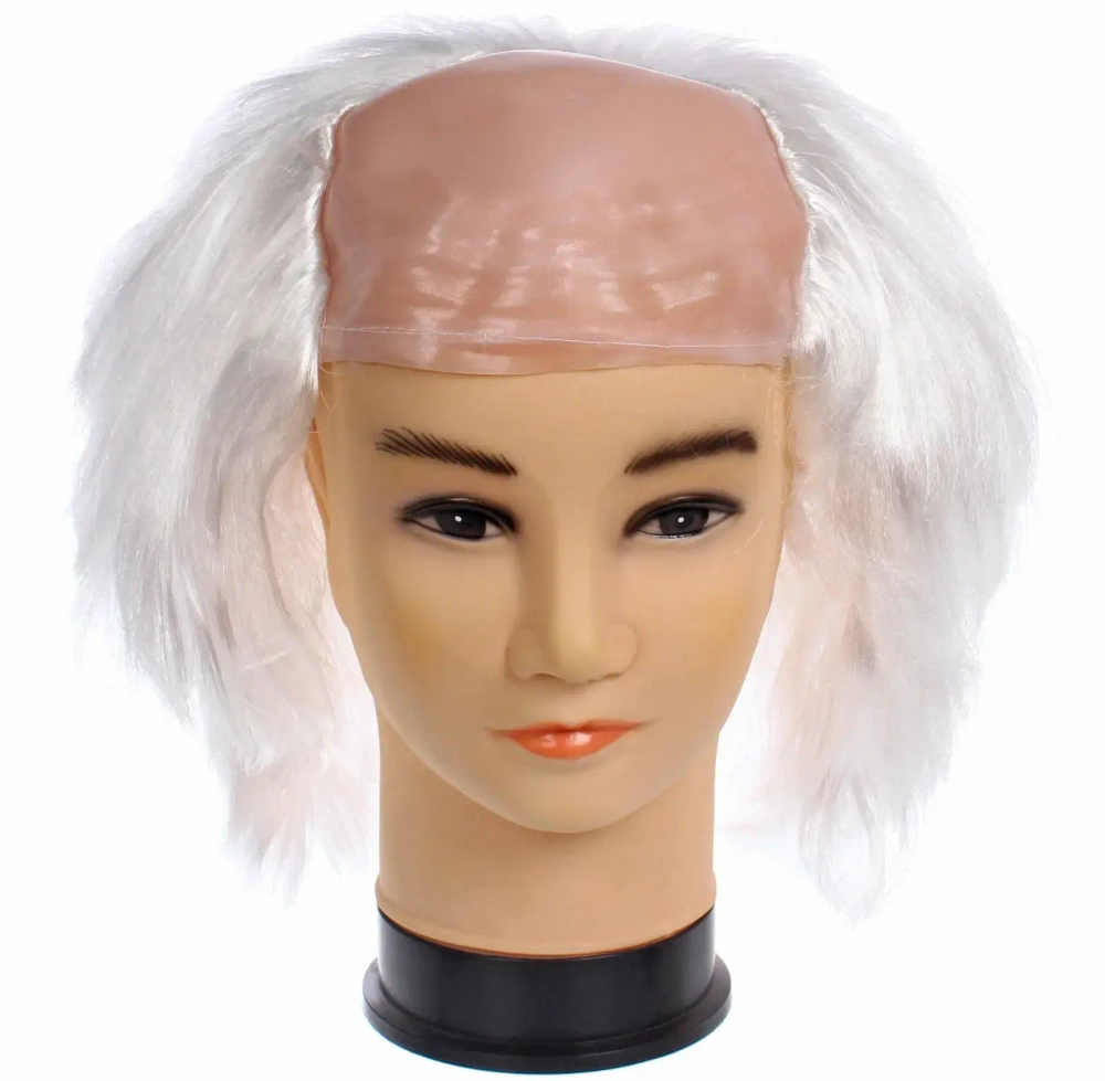 Парик карнавальный «Учёный», Белый