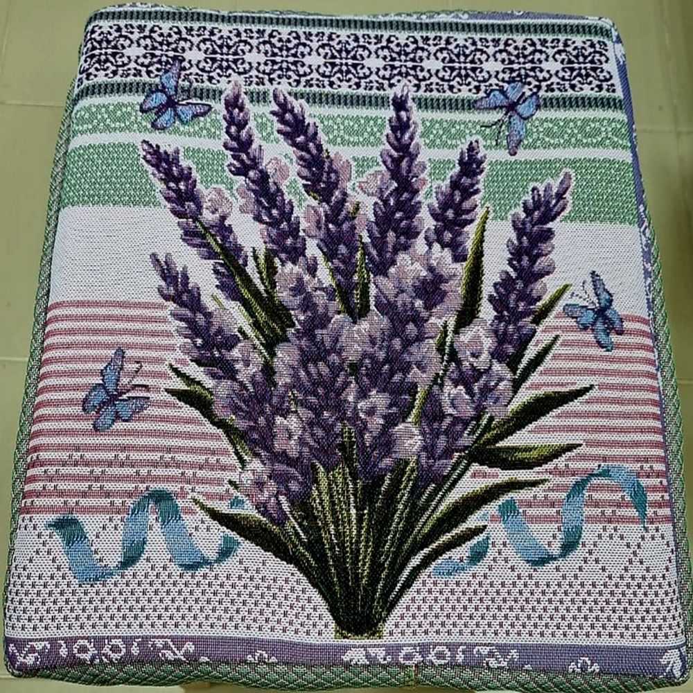 Чехол гобеленовый для табурета &quot;ДВ.&quot;, дизайн: 637, размер 32*32см, Россия.