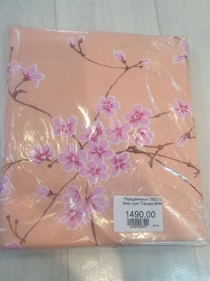 Пододеяльник 150/215 Бязь Шуя "Сакура 6698"