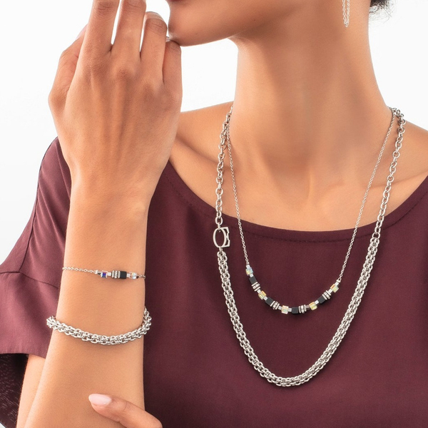 Браслет Coeur de Lion Black-Silver 5076/30-1317