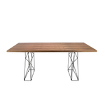 Прямоугольный обеденный стол MI2007T/1107 с ножками из черной стали