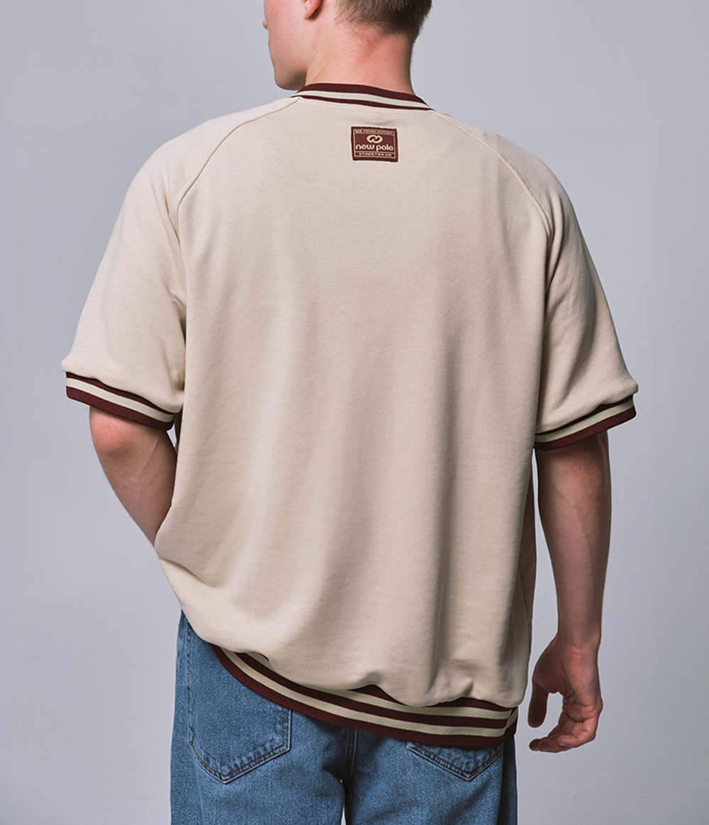 Short Sleeve Bomber Бежевый