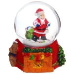 Сувенир новогодний «Снежный шар - Зима» d-4,5 см (подст.5,5*5,6 см), микс