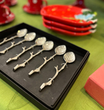 Набор из 6-ти ложек Листочки