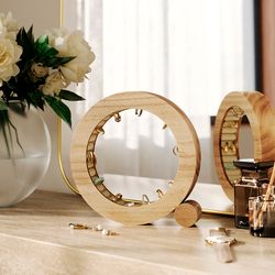 Органайзер для украшений Ferris, Ø19 см, натуральное дерево