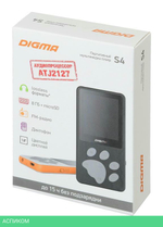 MP3-плеер Digma S4 8Gb черный/серый (S4BG)