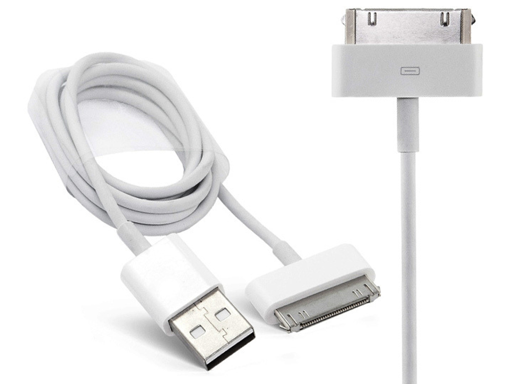 Кабель для iphone 4/iPad2 (белый)