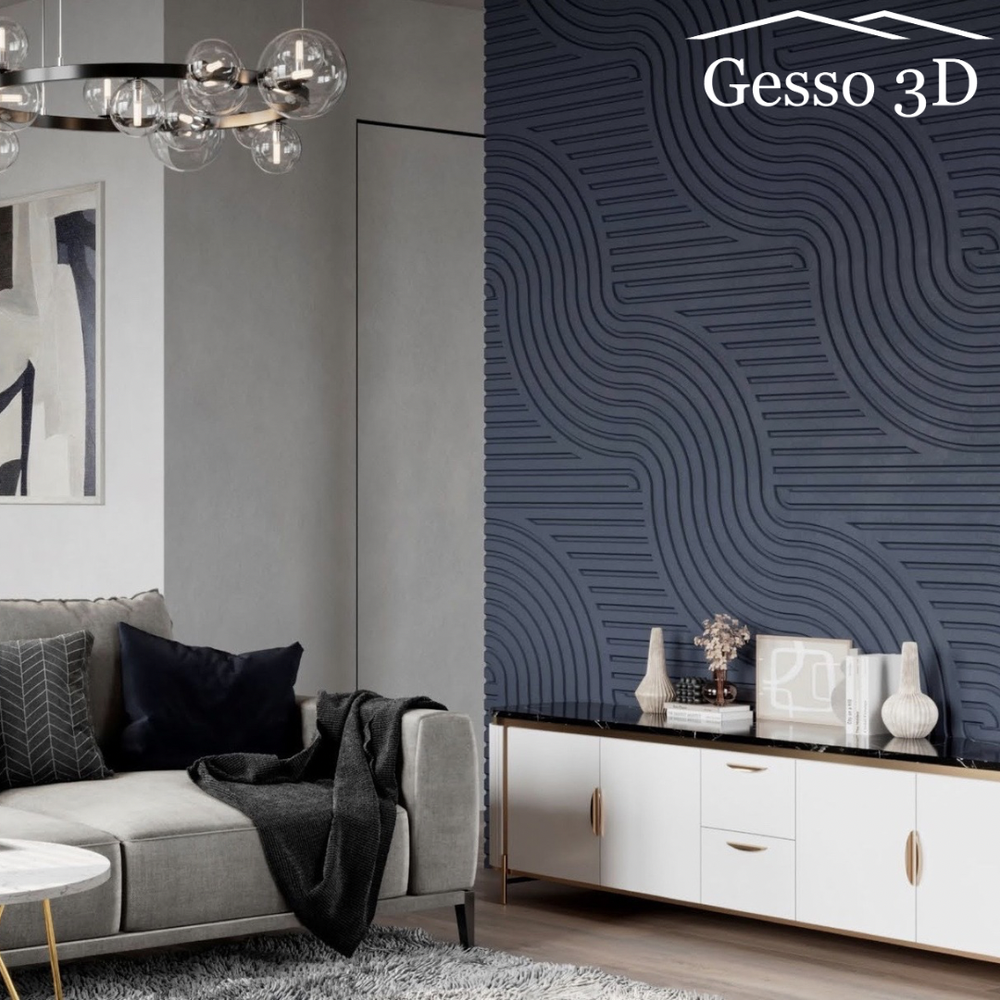 Гипсовая 3D панель Вектор-3