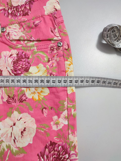 Брюки с цветочным принтом 44 размер