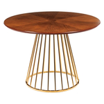 Стол Liverpool 110см, золотистые ножки