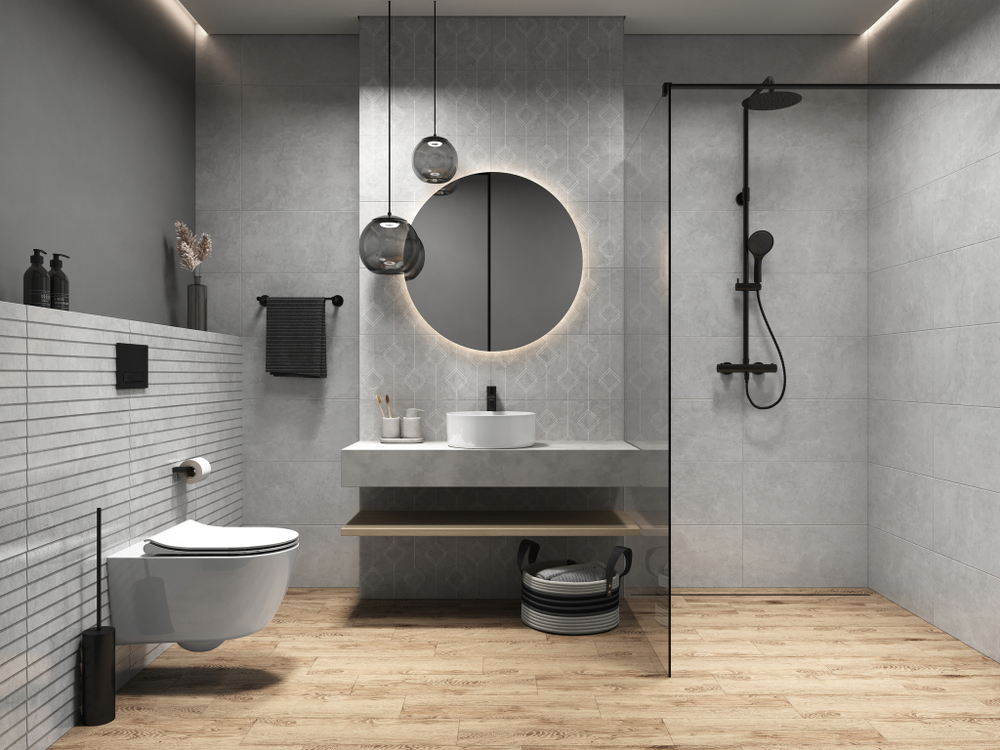 Плитка настенная Cersanit Vetro 29.8x59.8 см 1.247 м² матовая цвет серый полосы