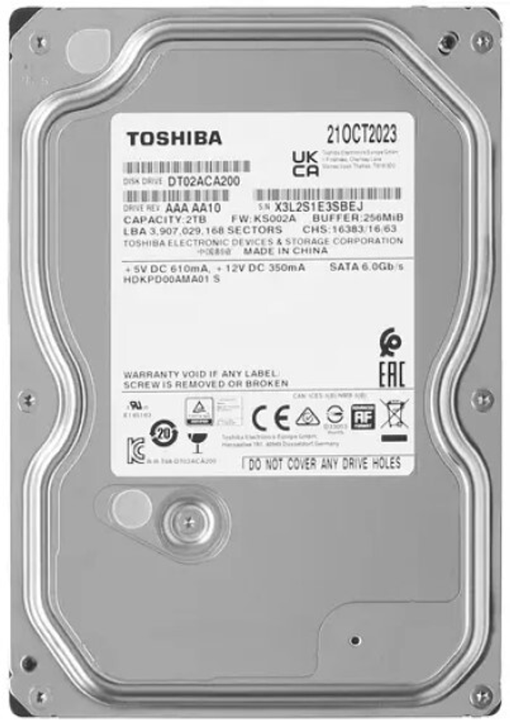 Жесткий диск 2TB SATA 6Gb/s Toshiba DT02ACA200