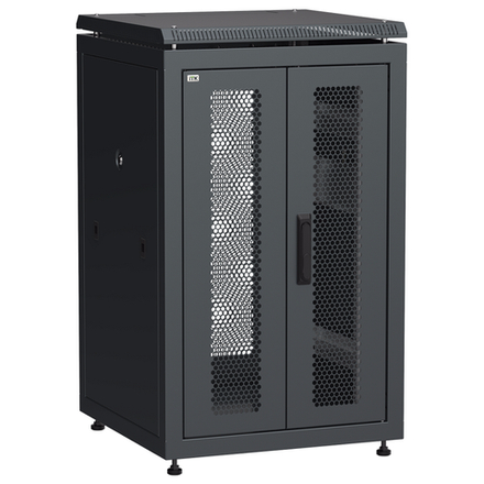 ITK Шкаф напольный 19" 18U, 600*600, перед.дверь двуств. LN05-18U66-2PP