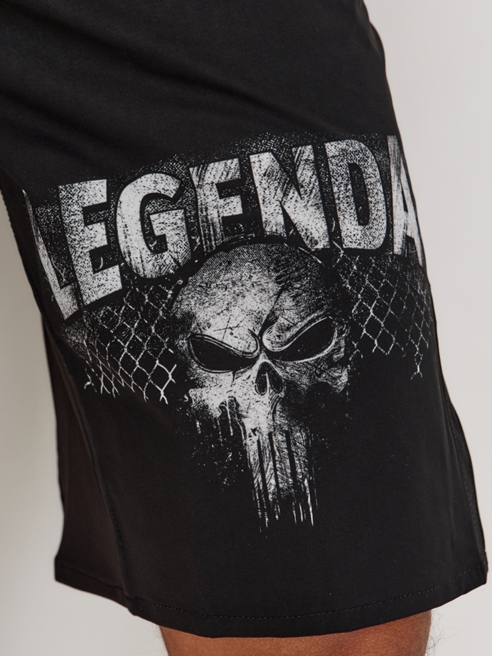 Шорты Legenda Череп Каратель черный