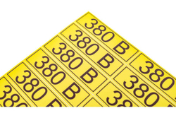 Наклейка знак электробезопасности 380В REXANT 15x50 мм 100 шт 56-0008-1