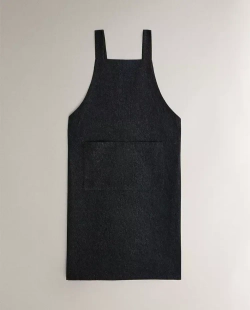 ZARA HOME ДЛИННЫЙ ДЖИНСОВЫЙ ФАРТУК, СИНИЙ