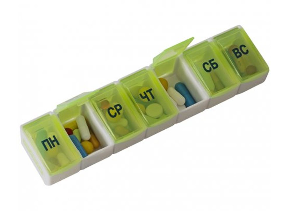 Таблетница «Трансформер» на 7 дней, Пилюля