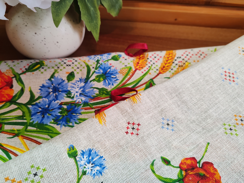 Полотенце кухонное, круглое, 2 шт, вафельное полотно