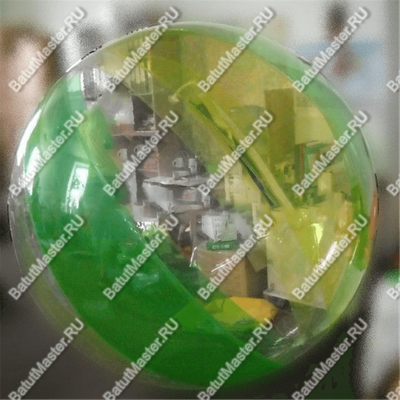 Аттракцион Водный шар ТПУ «Желто-зеленый» 1,5*1,5*1,5 м