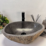 Раковина из речного камня RS-63321 (49*36*16) 0122
