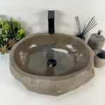 Каменная раковина из андезита Erozy Grey EA-05558 (52*41*16) 0034 из натурального камня