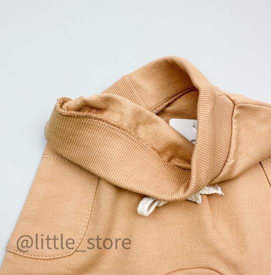 Штаны из футера "Мир животных" итальянский песок