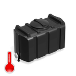 Бак для душа серии «R» 200 л  черный с подогревом, с лейкой, с уровнемером Полимер-Групп(1030x480x690см;11кг;черный) - арт.559262.2