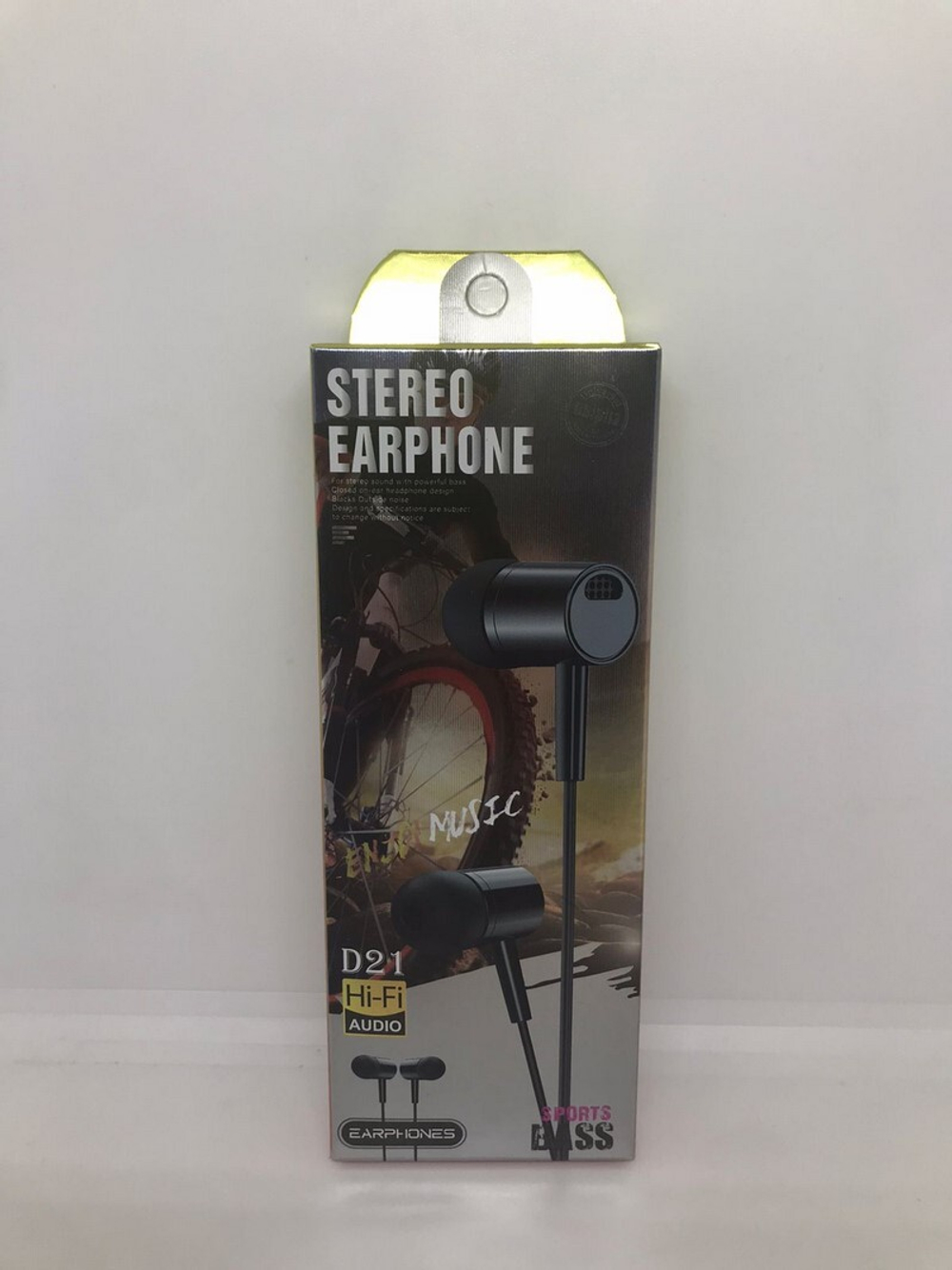 Наушники с микрофоном Stereo D-21 (черный)