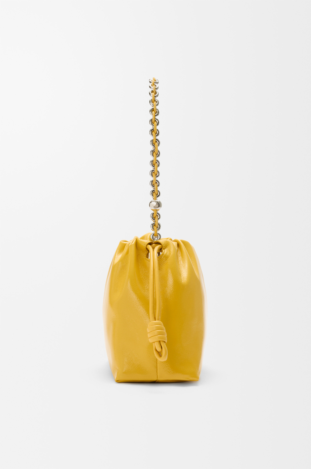 Loewe Сумка Flamenco среднего размера из лакированной кожи ягненка наппа, желтый