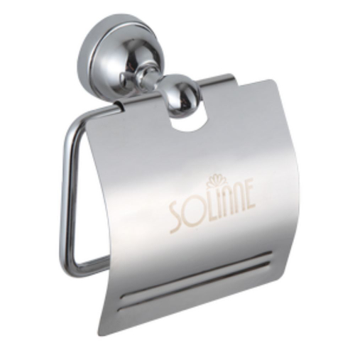 Держатель для туалетной бумаги, мет-л, хром, Solinne, 3086 2512.016