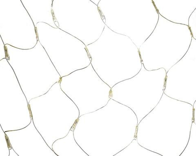 Электрогирлянда сетка цветная LED 192 лампы, 1,6*1,2м, 4 вида мигания, прозрачный провод, кор