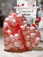 Сердце из шаров "Pink"
