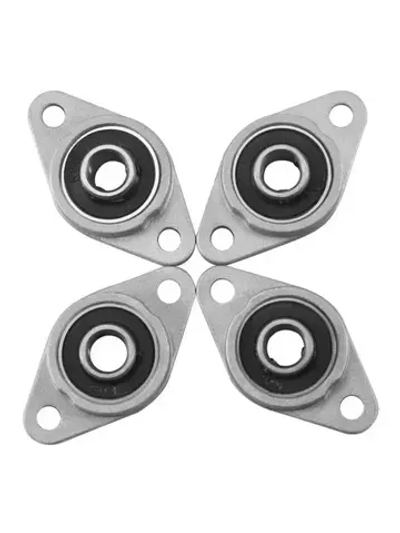 Опорный фланцевый подшипник KFL08 8мм, 4 штуки