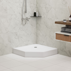 Душевой поддон трапеция RGW LUX/TN-TR (Литой экран) 900x900