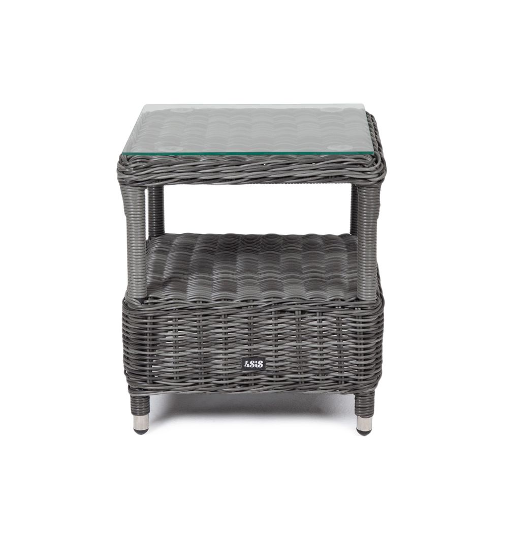 "Форио" столик кофейный из искусственного ротанга, цвет графит